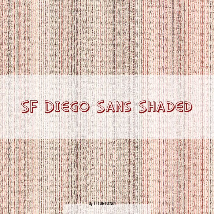 SF Diego Sans Shaded example